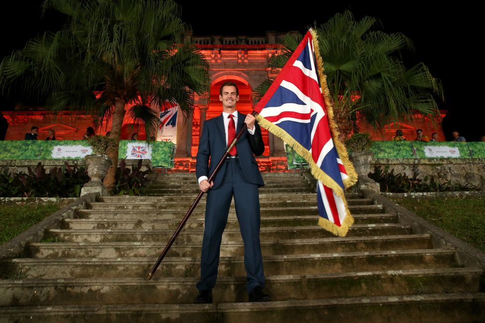 Andy Murray is announced as the flag bearer for Team GB.
