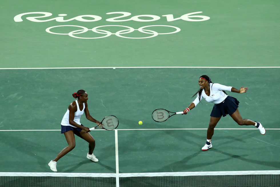 Day two: Serena and Venus Williams lost their first Olympic doubles match against Lucie Šafářová and Barbora Strýcová of the Czech Republic. 
