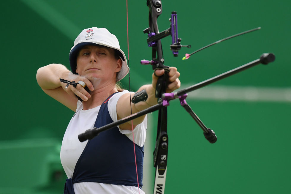 Day four: The archer Naomi Folkard won her two matches in the Women's Individual Elimination Round.
