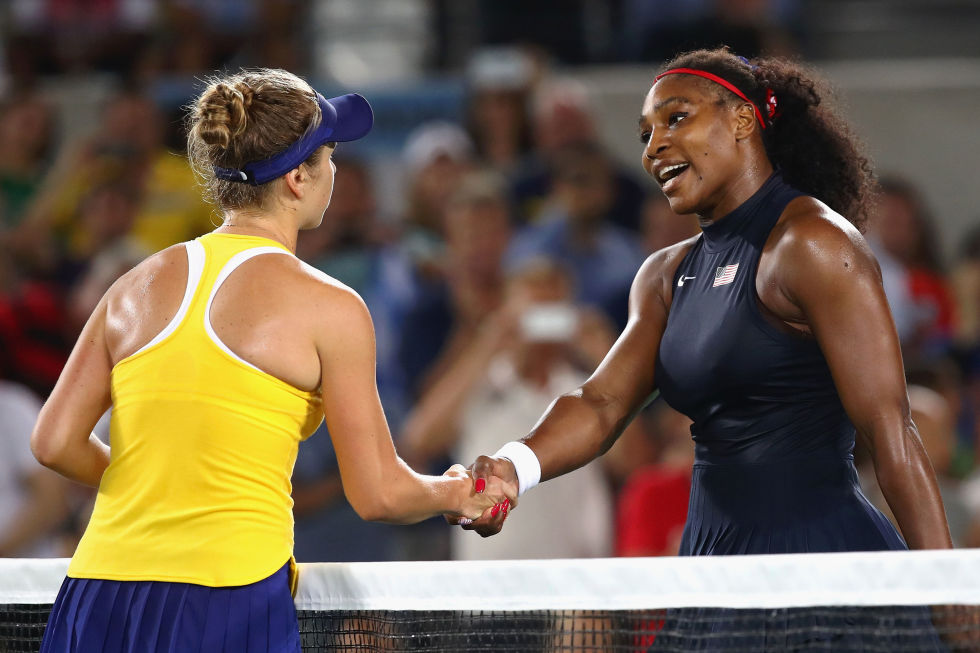Day four: The defending gold medallist Serena Williams crashes out of the women's singles tennis to Elina Svitolina of Ukraine.

