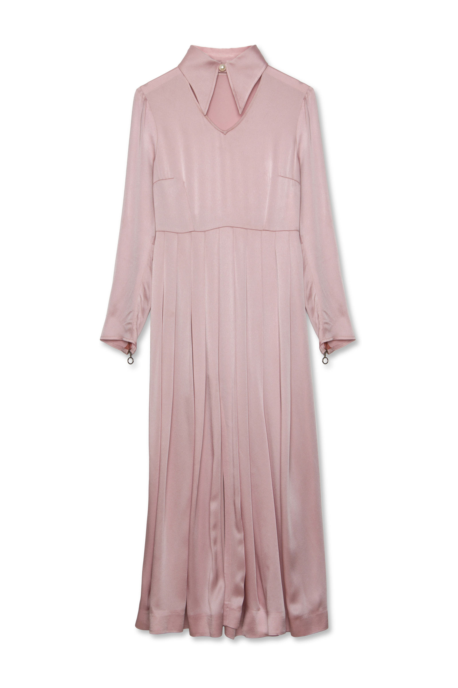 strapless open back dress 1930s Apricot Lace Dressing Gown by Saks[xs/sm] – Demetra Vintage main image 0